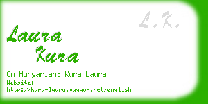 laura kura business card